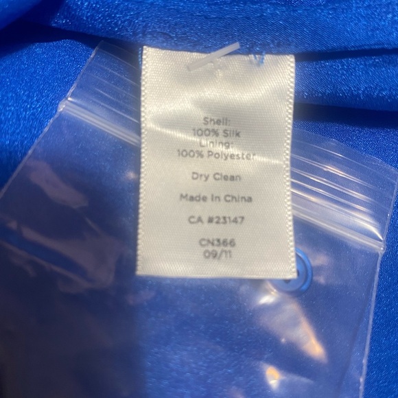 NWOT.  Talbots Blue Sleeveless Asymmetrical Camisole - Picture 8 of 11